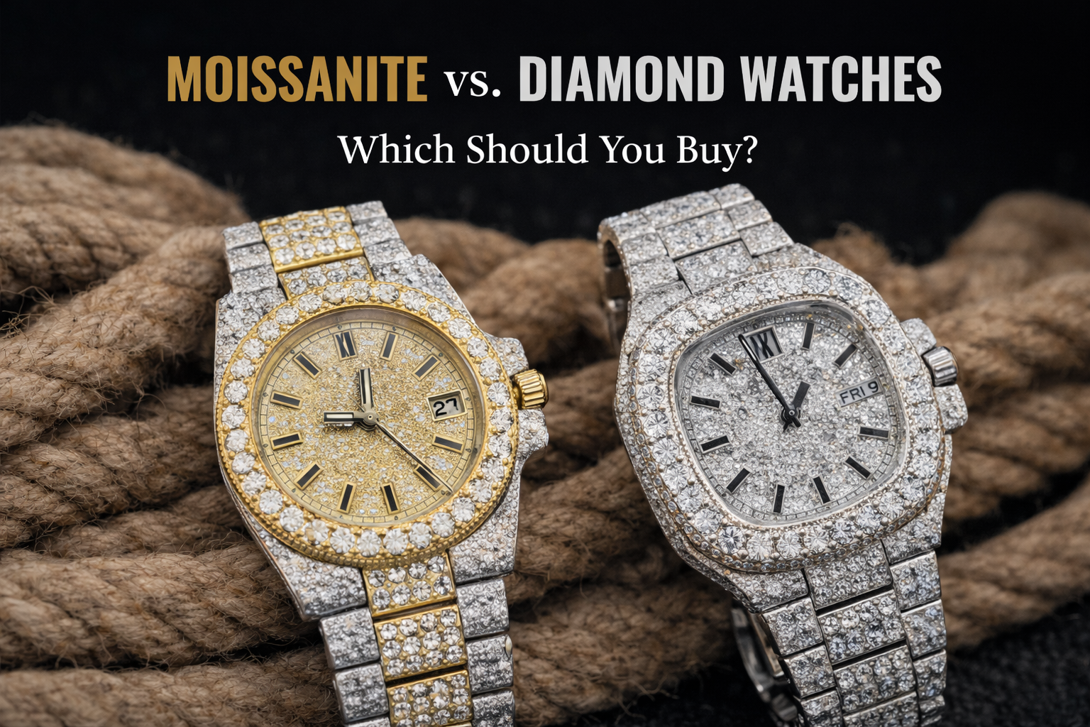 Moissanite vs Diamond Watches: Which One Should You Choose?