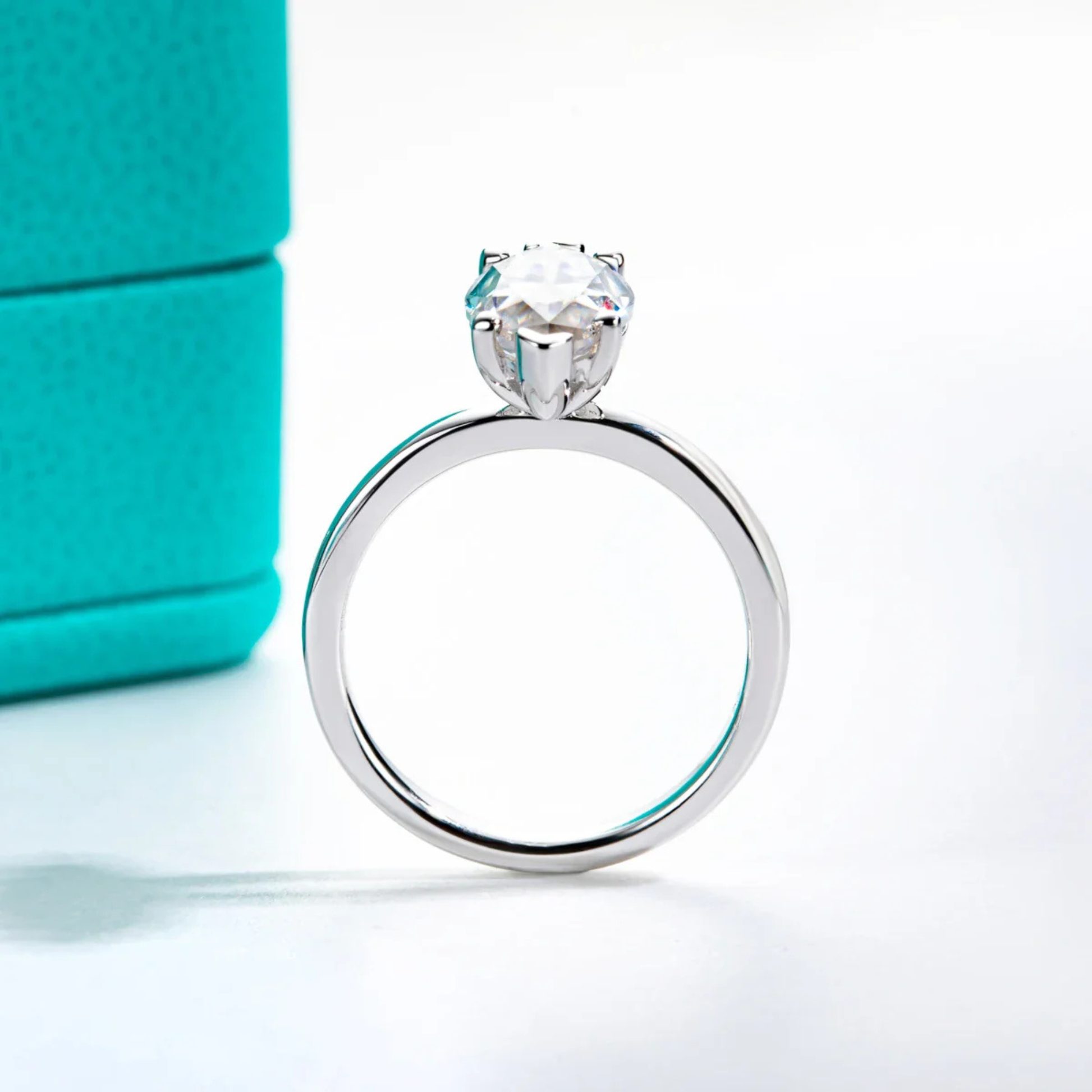 3 CT D Color Marquise Cut Moissanite Engagement Wedding