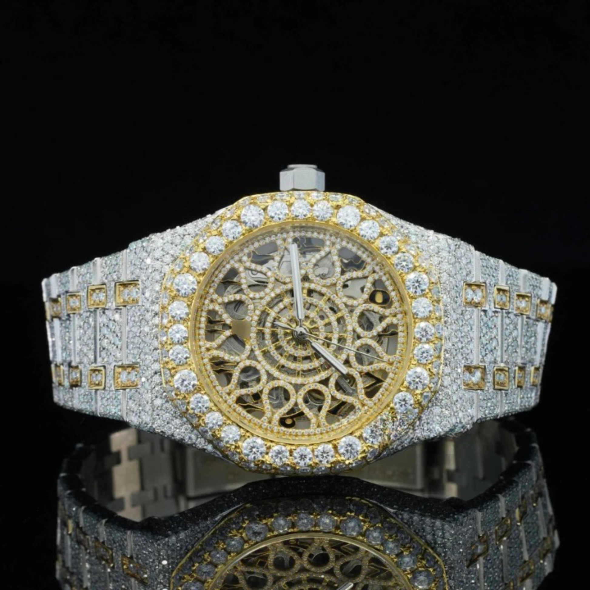Unique Moissanite Watch and Automatic Antique Limited Edition Watch