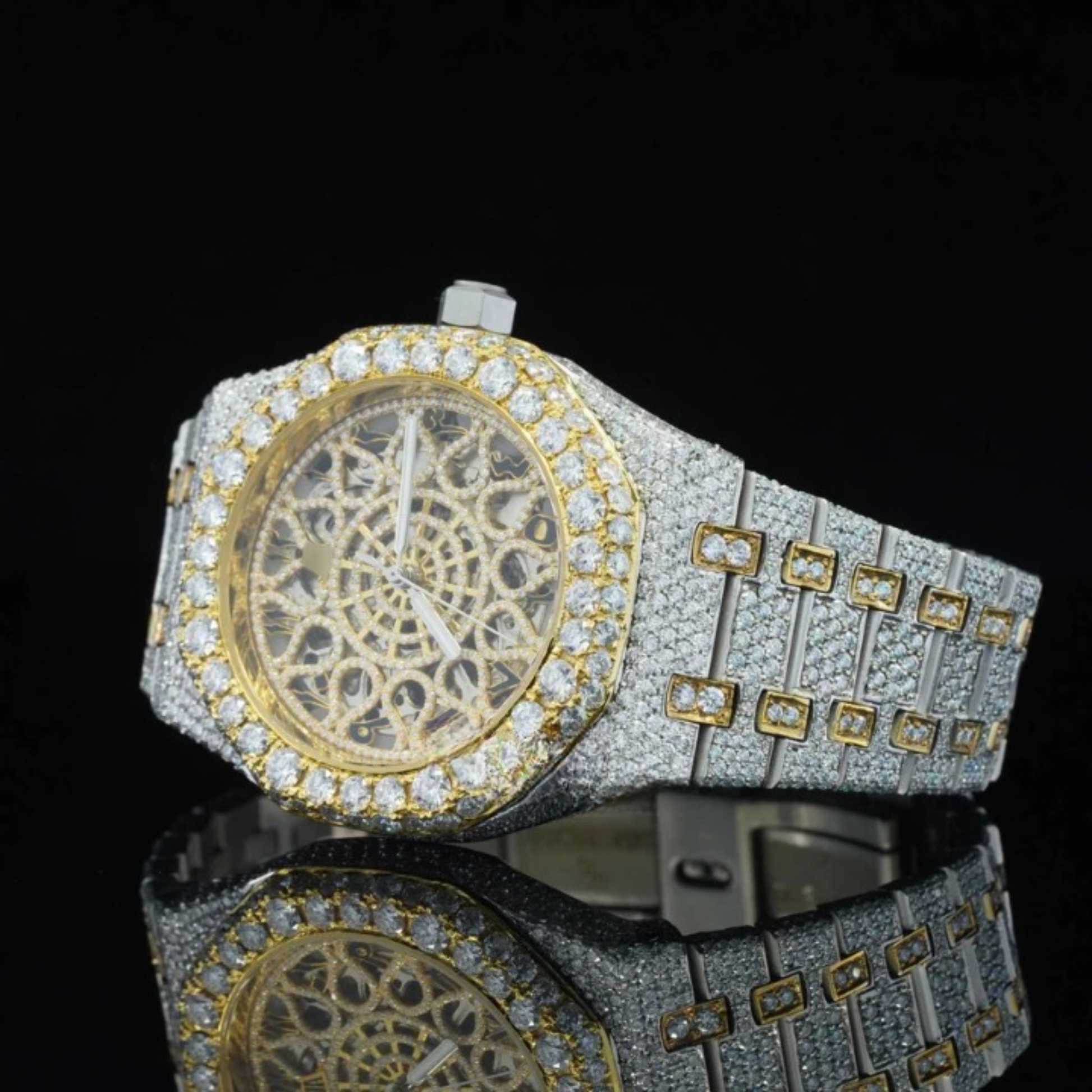 Unique Moissanite Watch and Automatic Antique Limited Edition Watch
