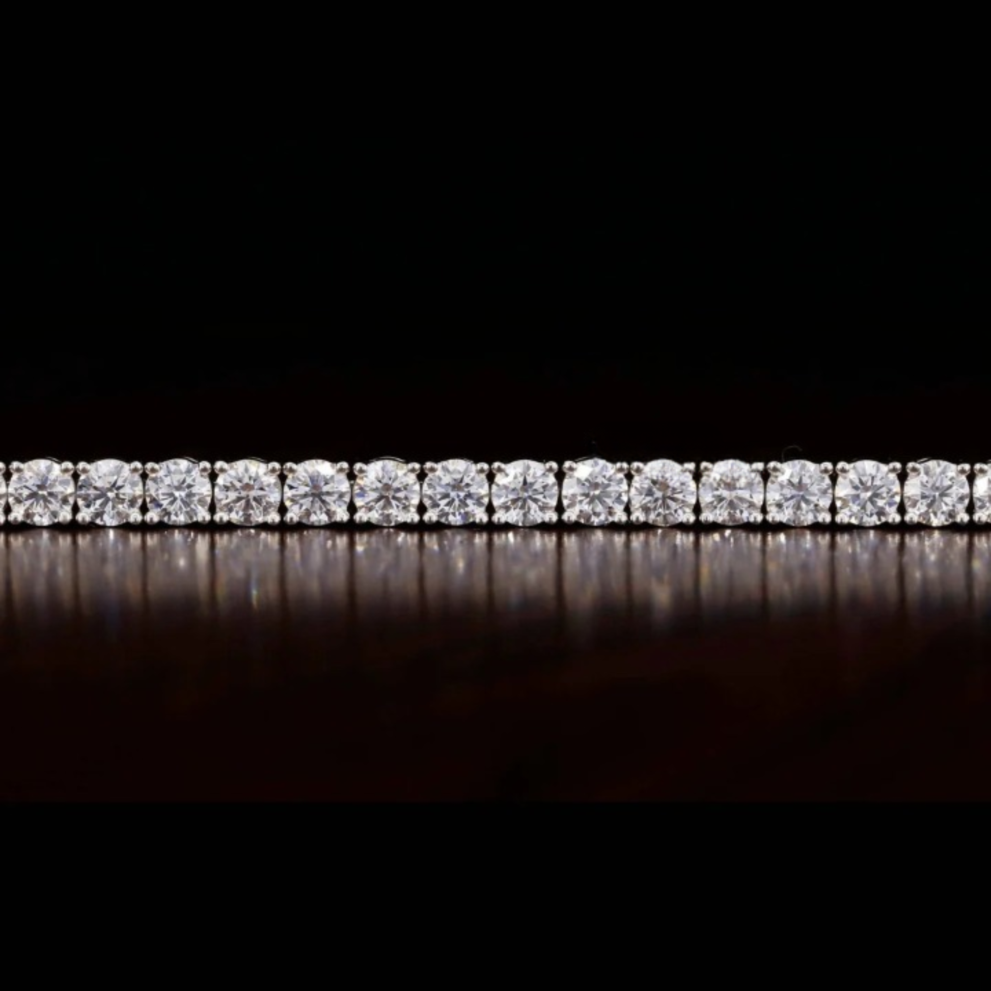 6 mm Round VVS Moissanite Tennis Bracelet
