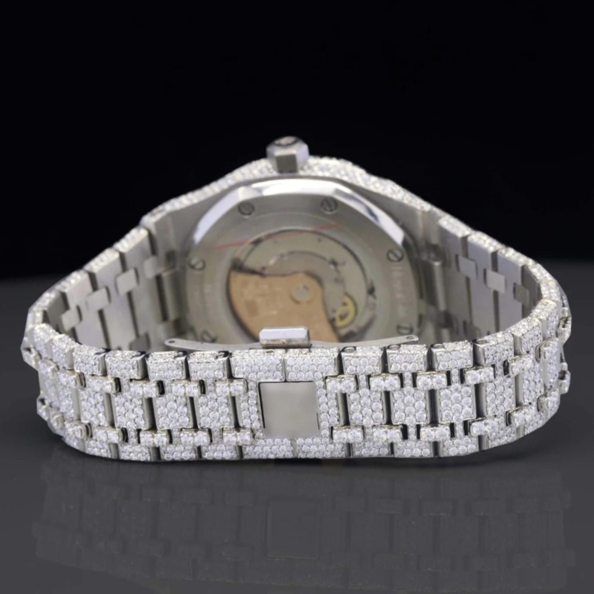 Unique Iced Out Moissanite Diamond Fully Automatic Watch For Men