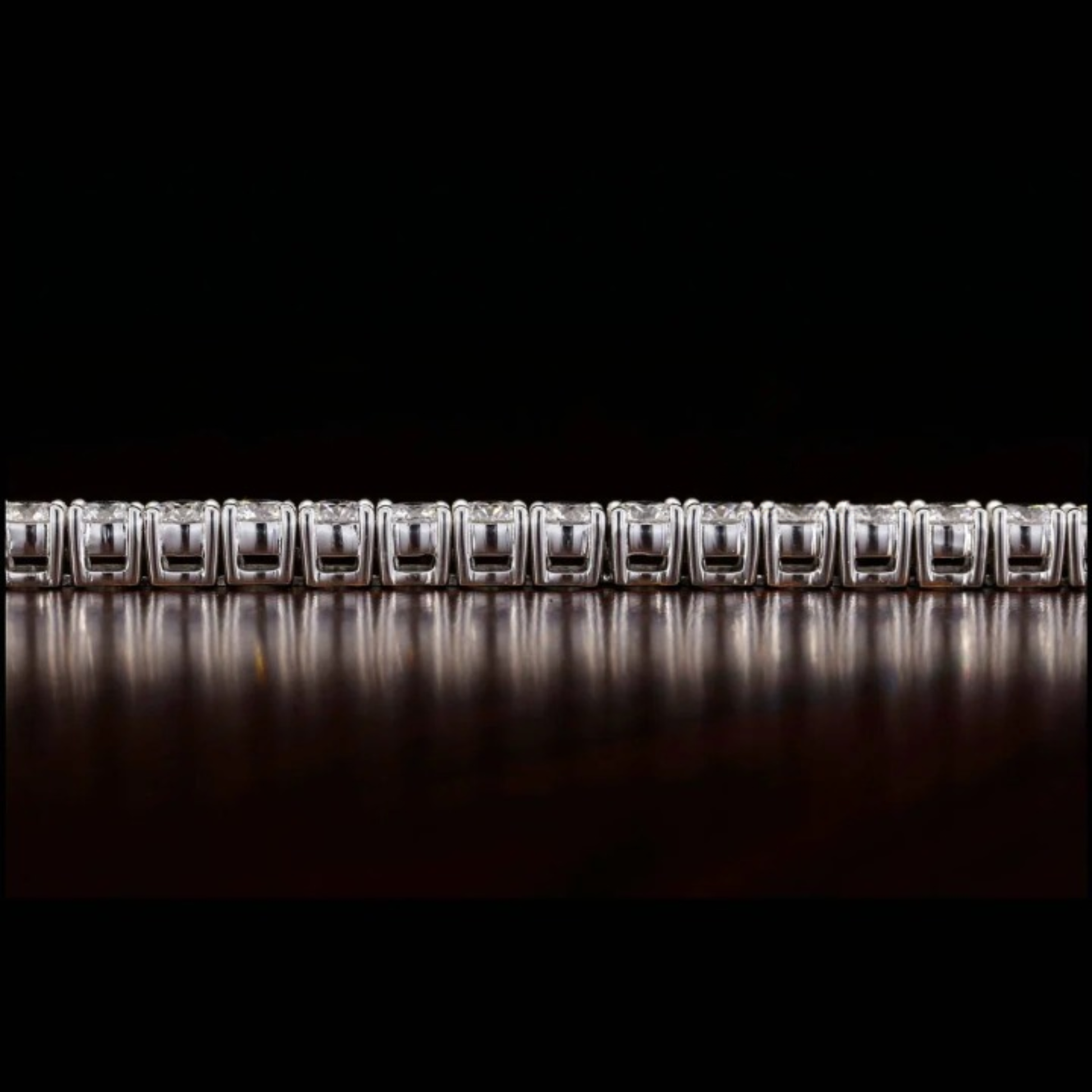 6 mm Round VVS Moissanite Tennis Bracelet