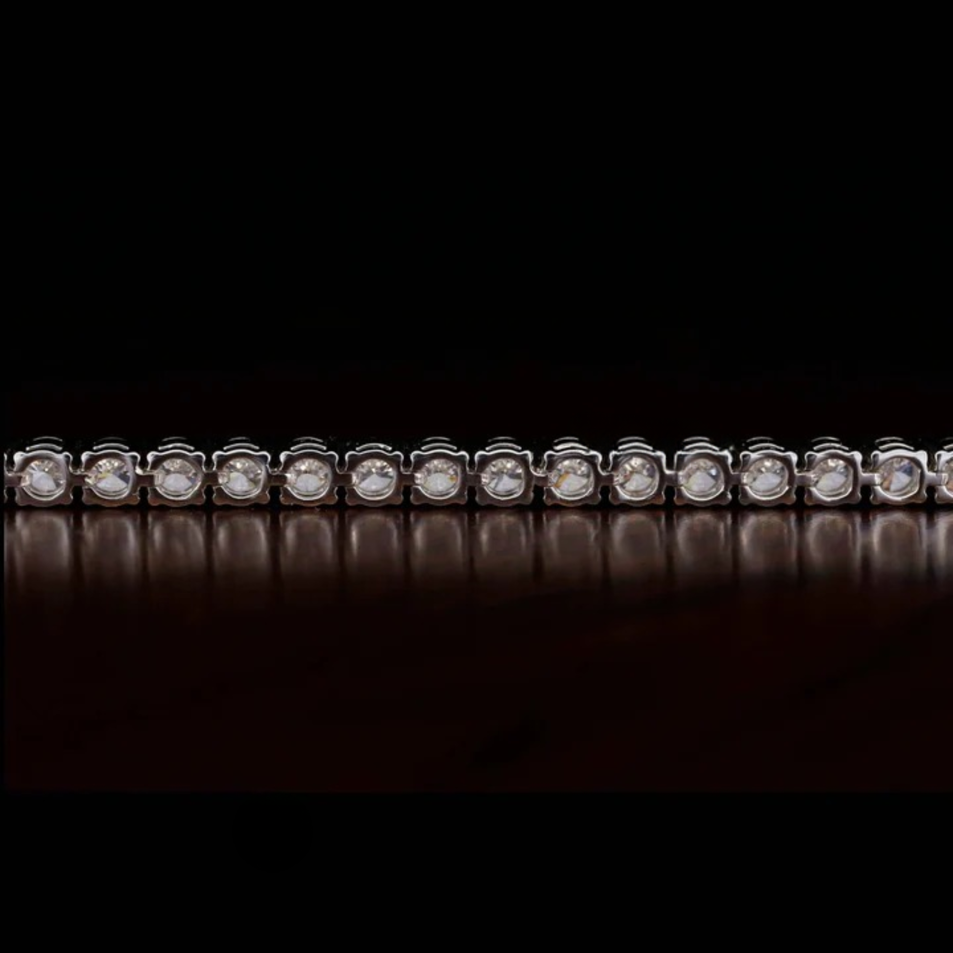 6 mm Round VVS Moissanite Tennis Bracelet