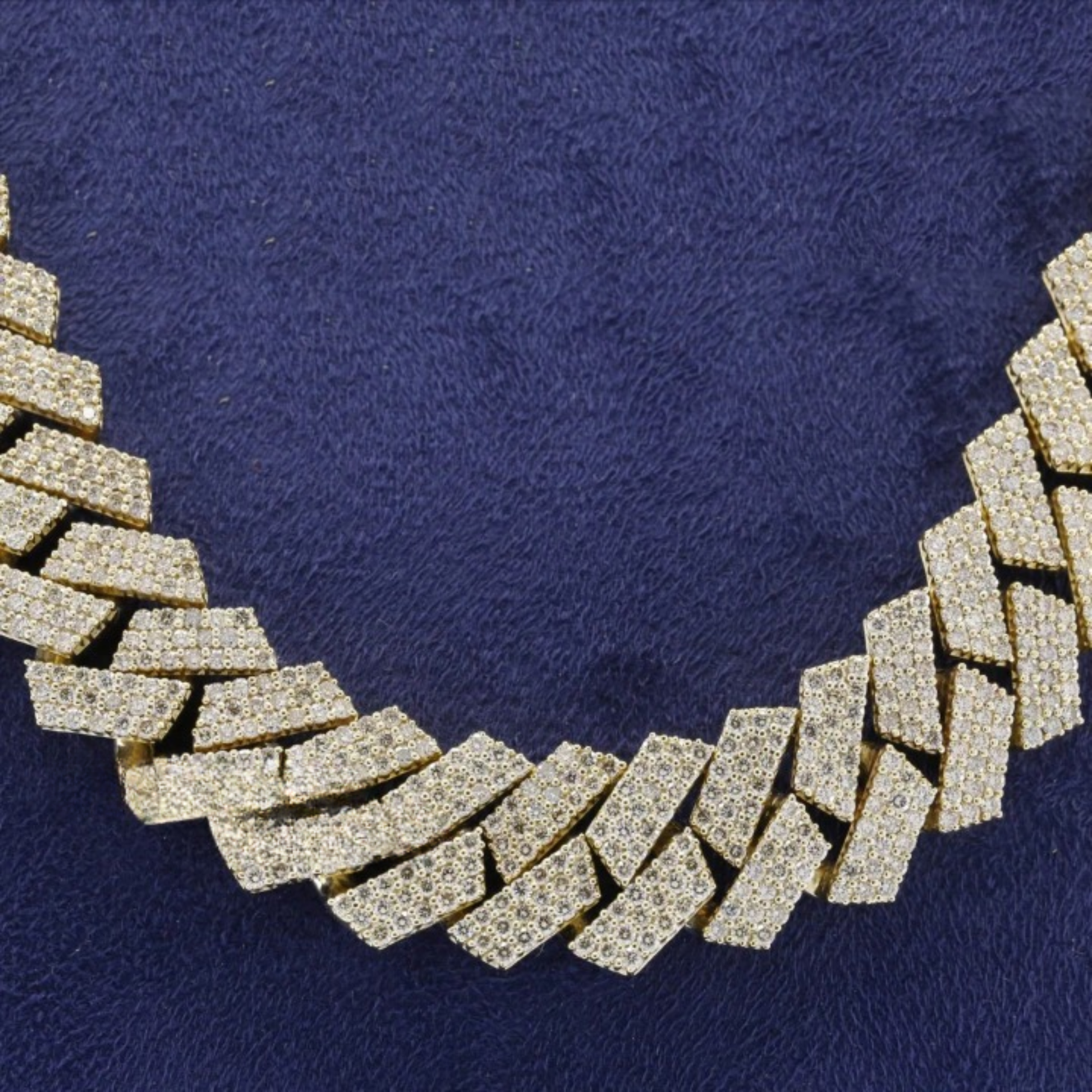 Buy 20mm iced out moissanite diamond cuban link chain necklace