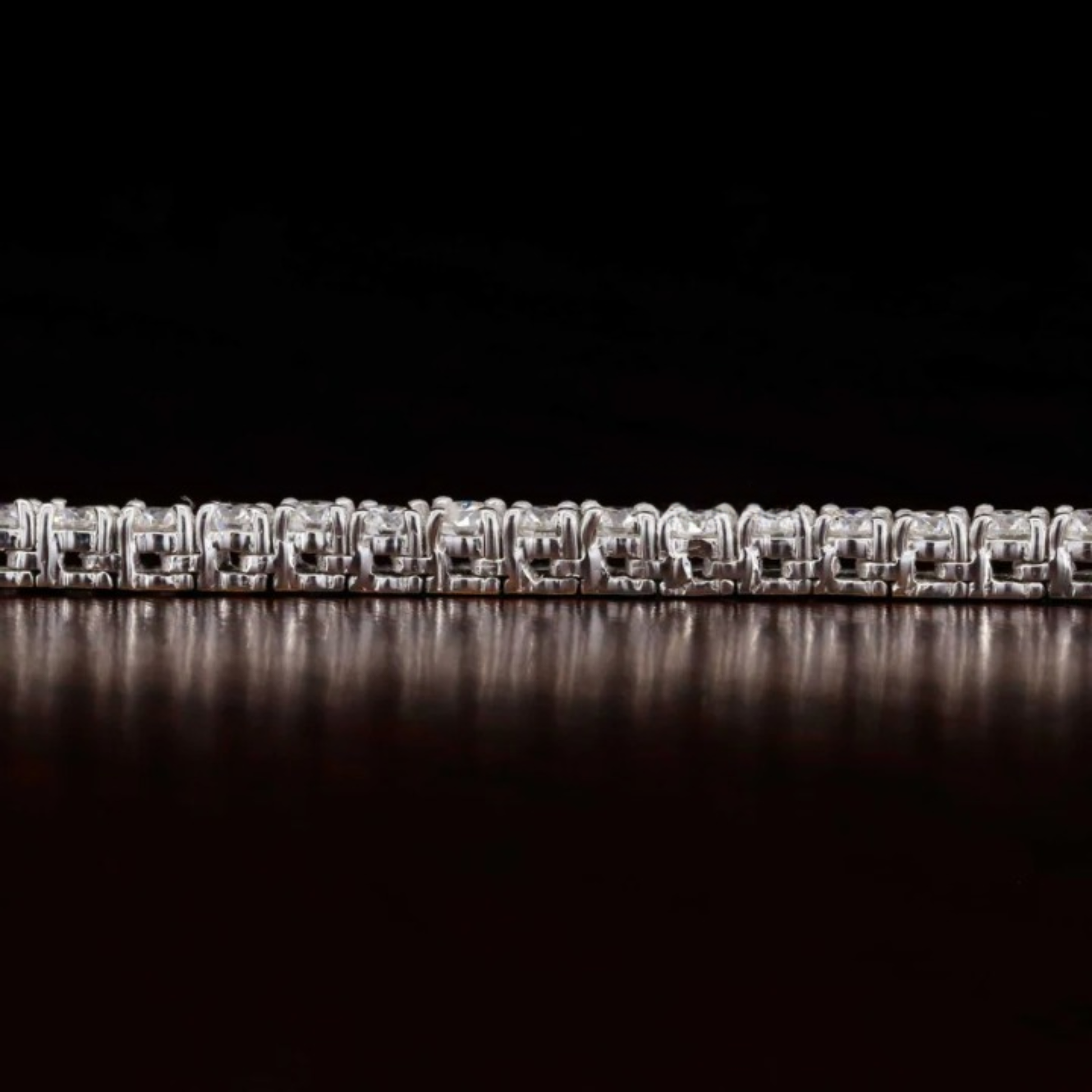 4mm Round Cut Tennis Moissanite Unisex Chain