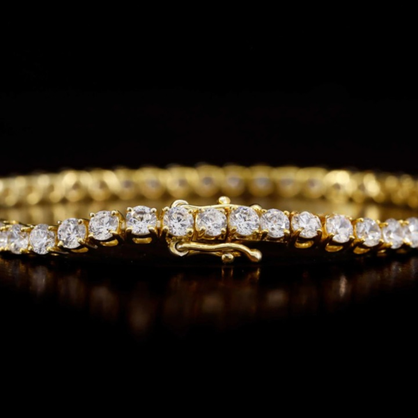Round VVS Moissanite Tennis Bracelet For Women