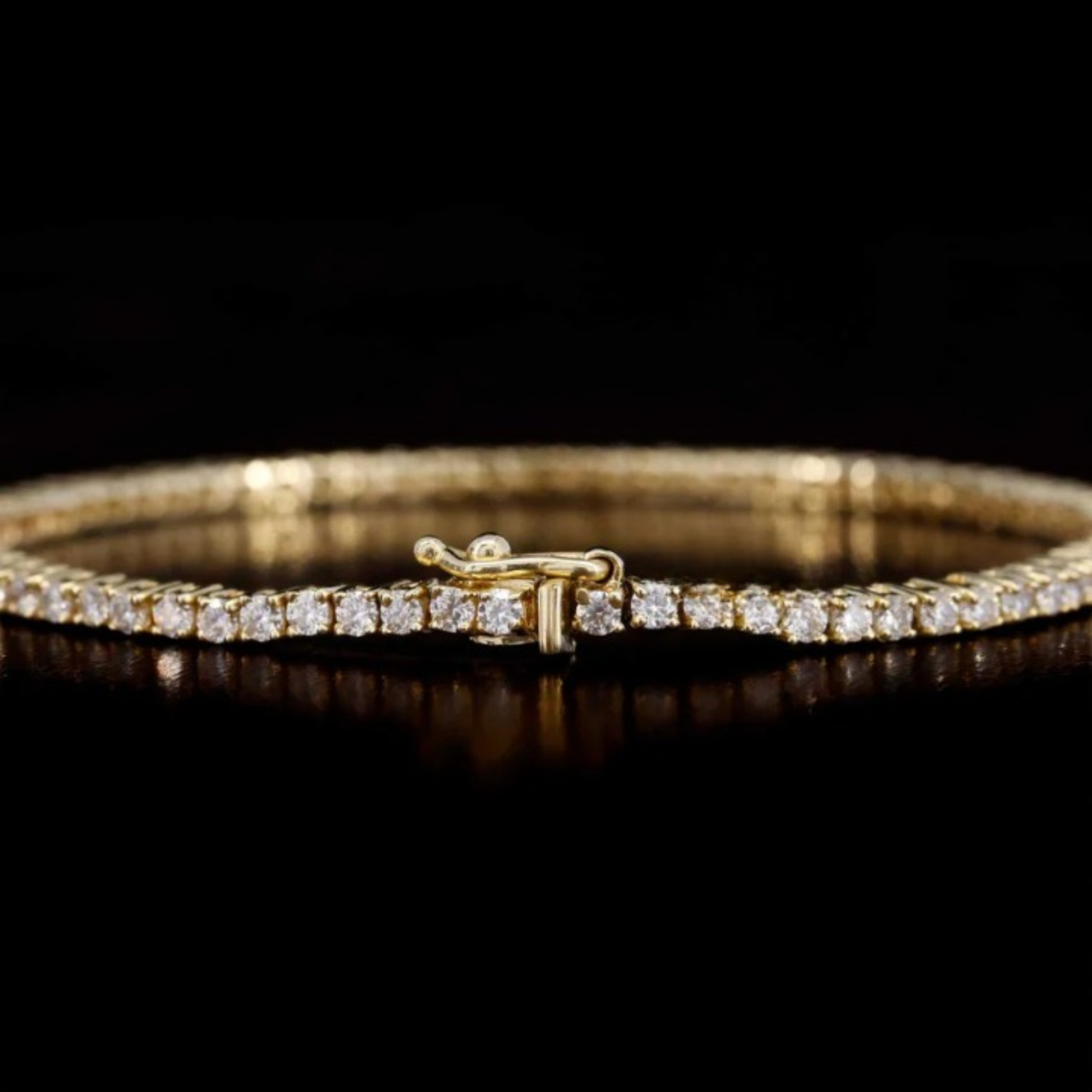 1.80MM Round Moissanite Tennis Bracelet