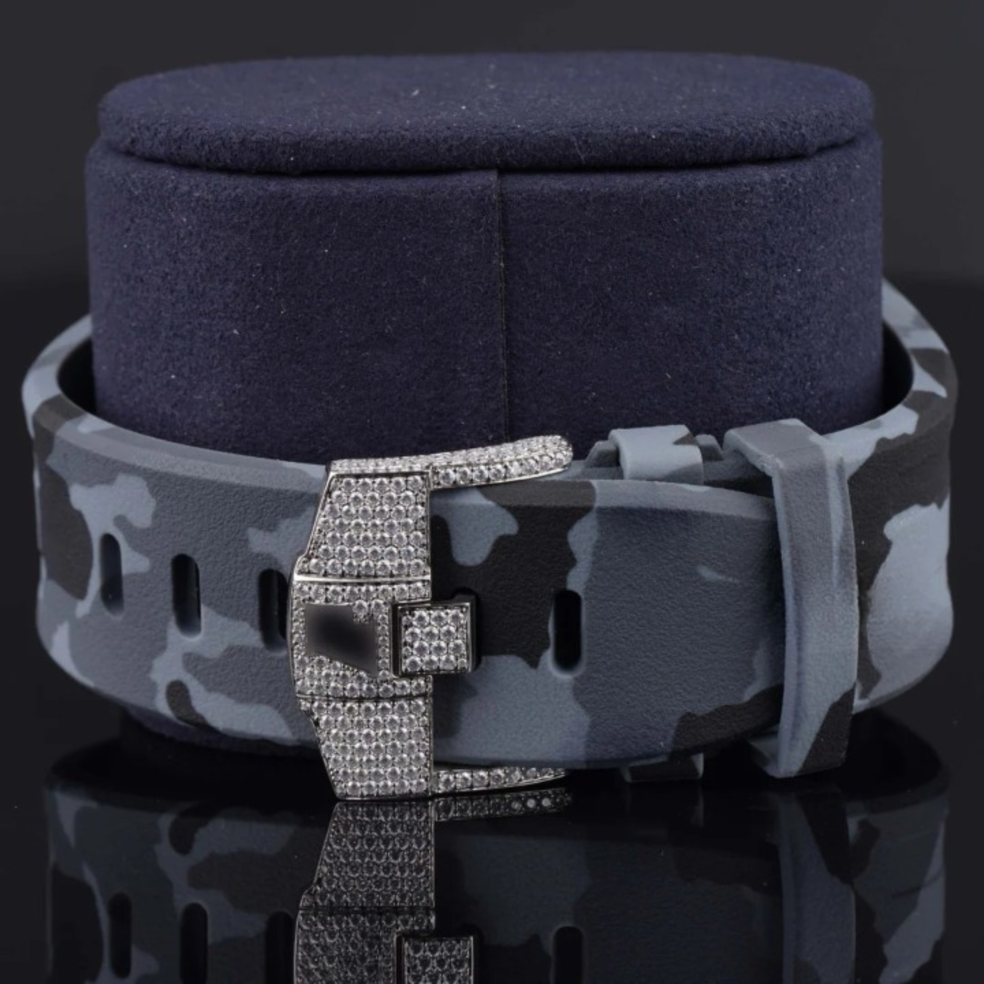 Automatic Moissanite Watch For Men With Sapphire Crystal Glass