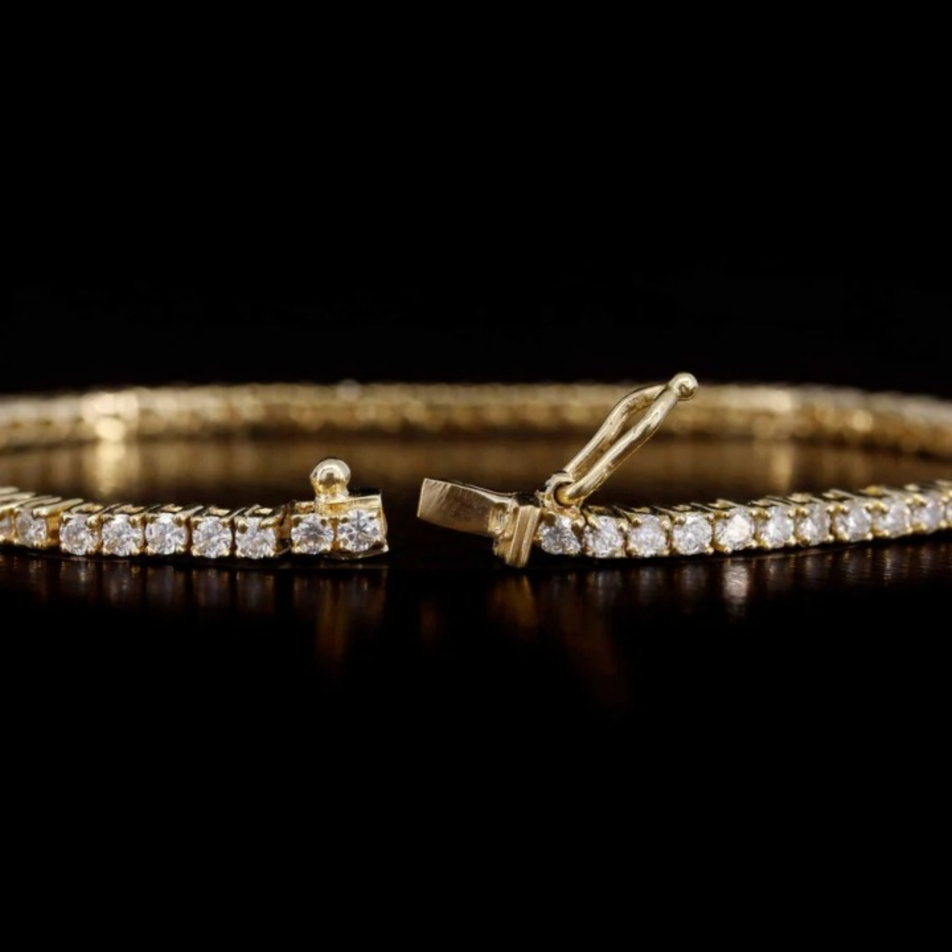 1.80MM Round Moissanite Tennis Bracelet
