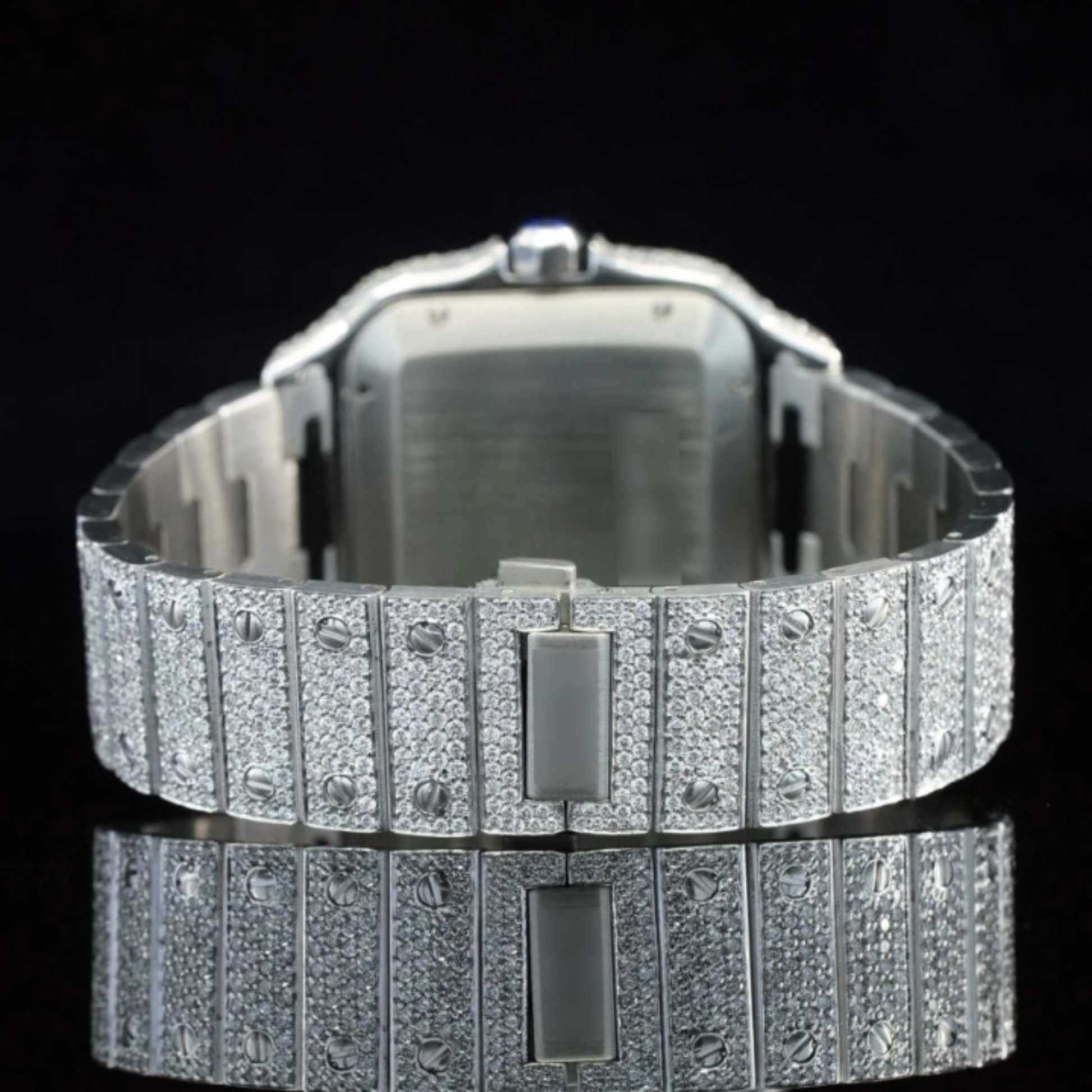 Fully Diamond Iced Out Moissanite Watch For Men