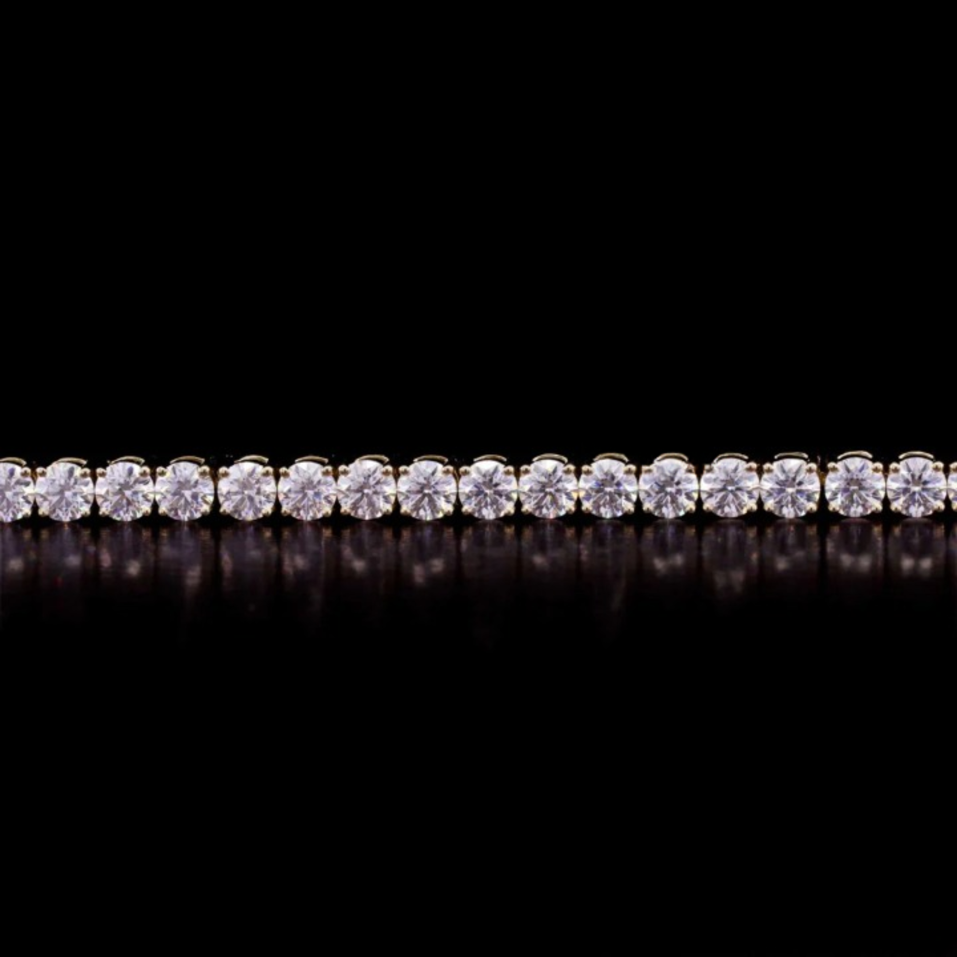 4.00MM Moissanite Round Diamond Unisex Tennis Bracelet