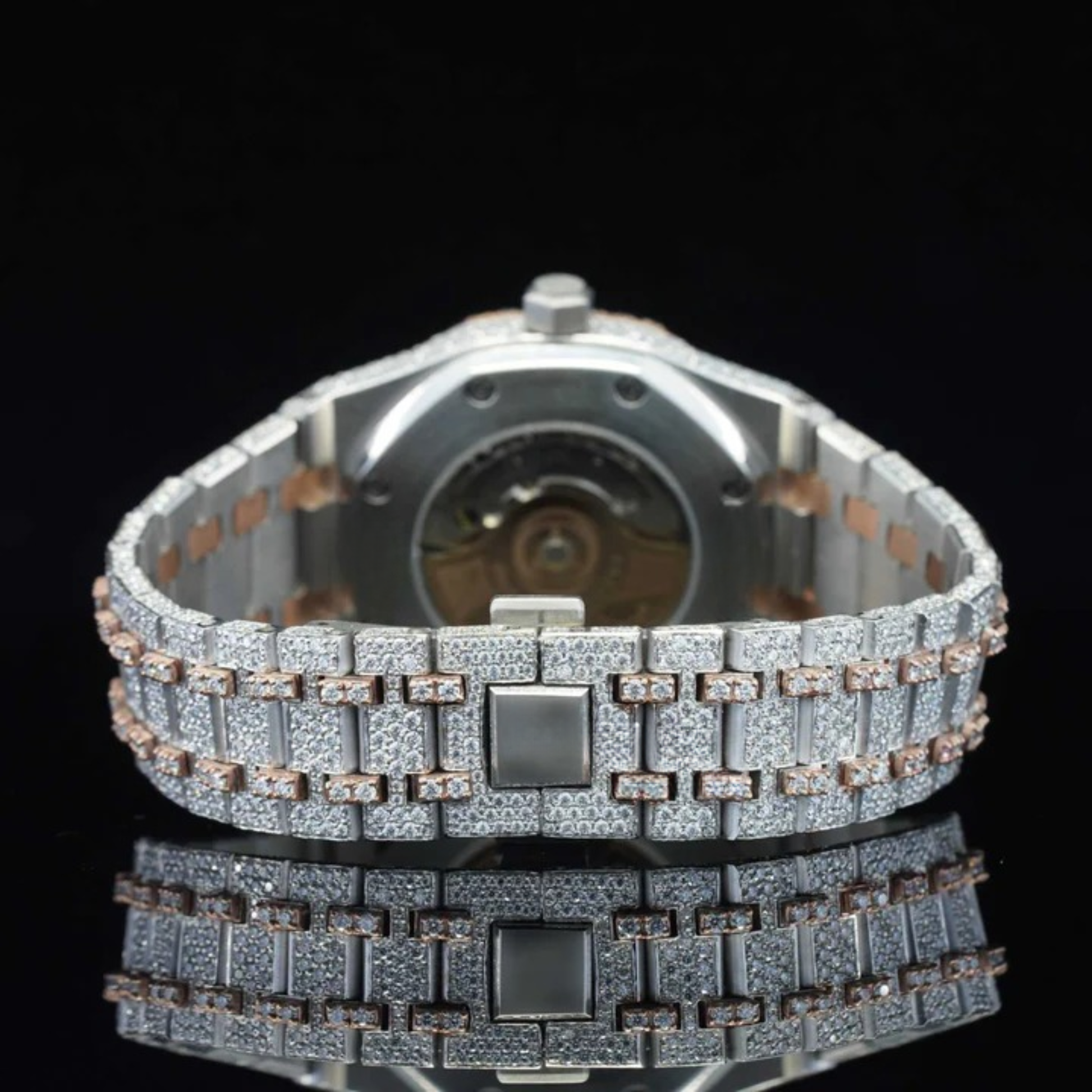Limited Edition Automatic Self Winding Iced Out Moissanite Watch