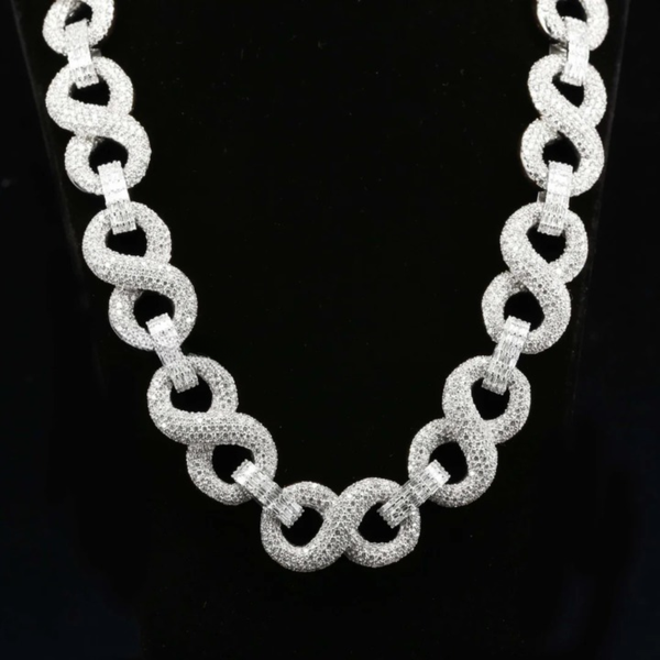 20 mm Cuban Link Chain For Men Iced Out Moissanite Diamond