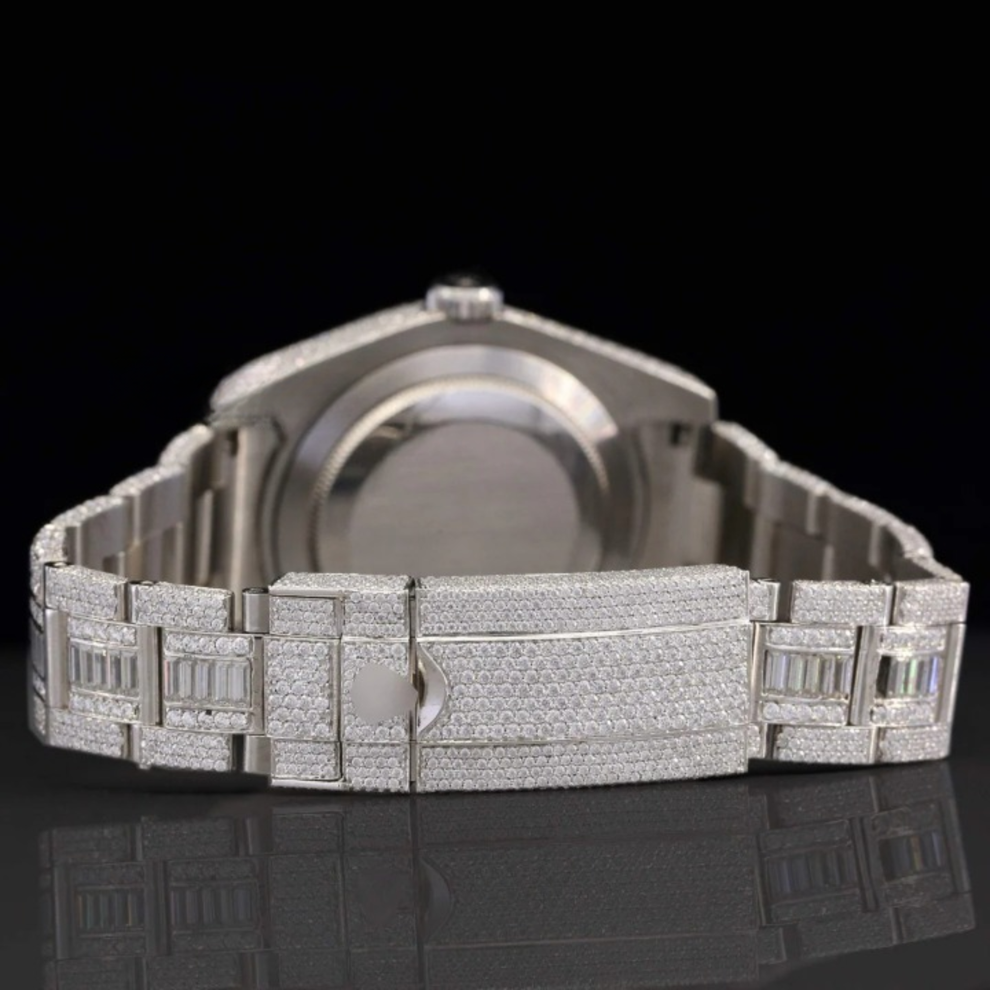 Superior Iced Out Moissanite Watch With Japan Automatic Moissanite Watch