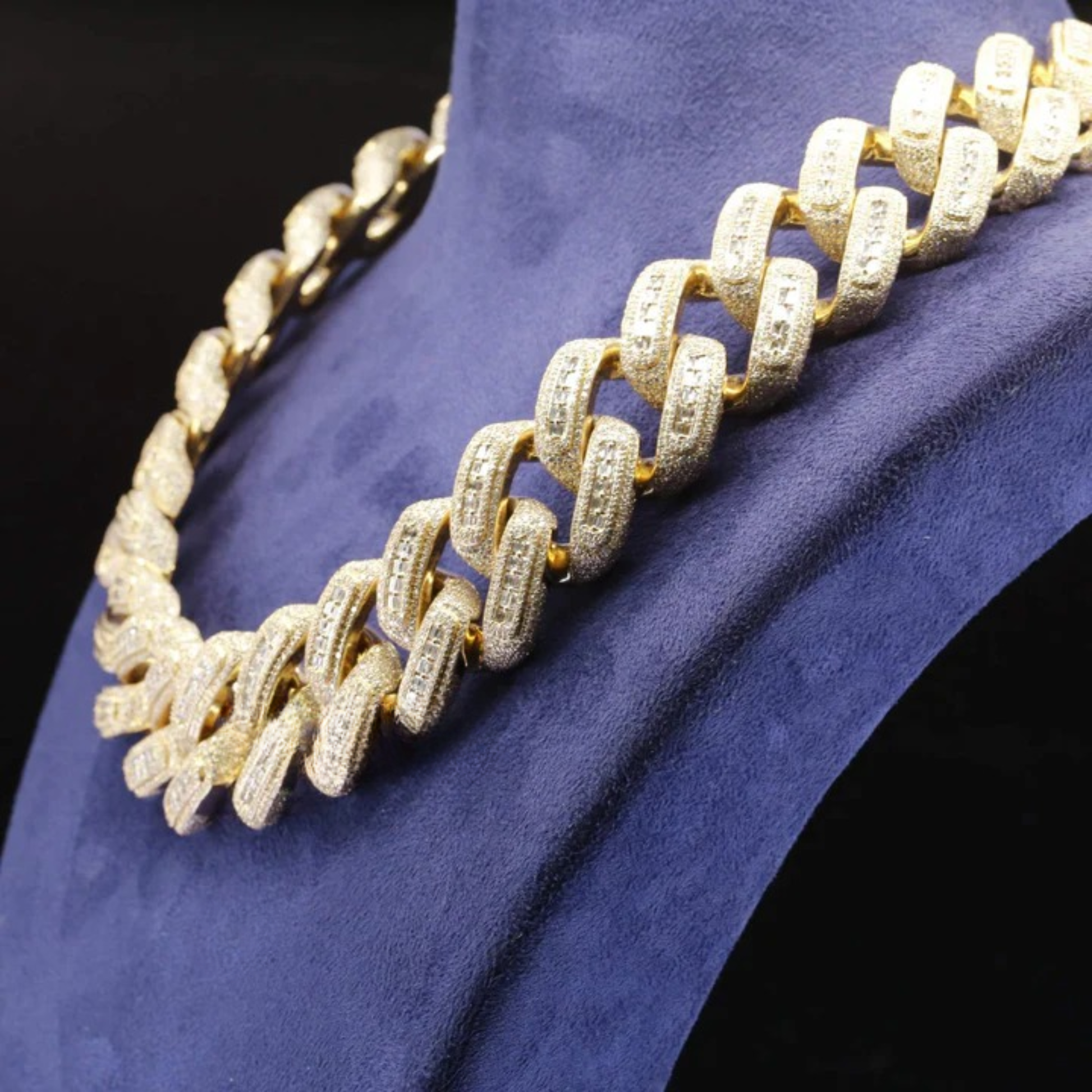 Buy Heavy Quality Hip Hop Moissanite Diamond Iced Out 22mm Cuban Chain