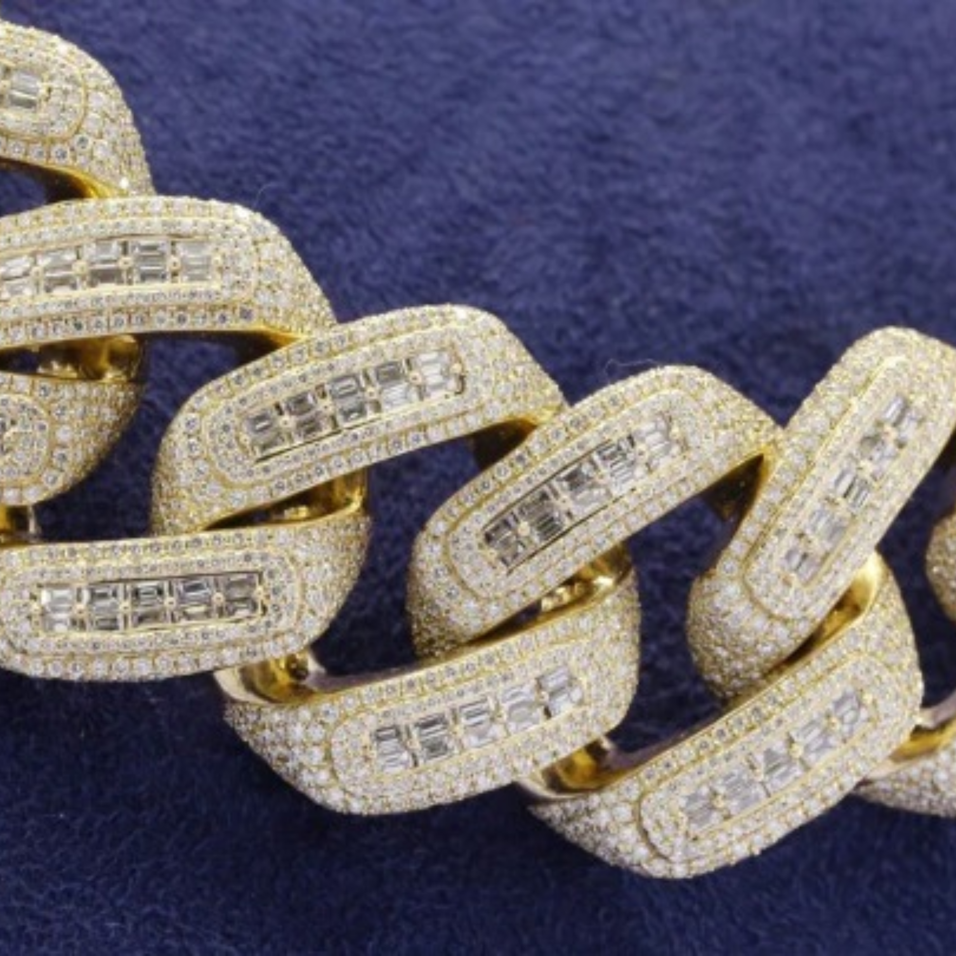 Buy Heavy Quality Hip Hop Moissanite Diamond Iced Out 22mm Cuban Chain