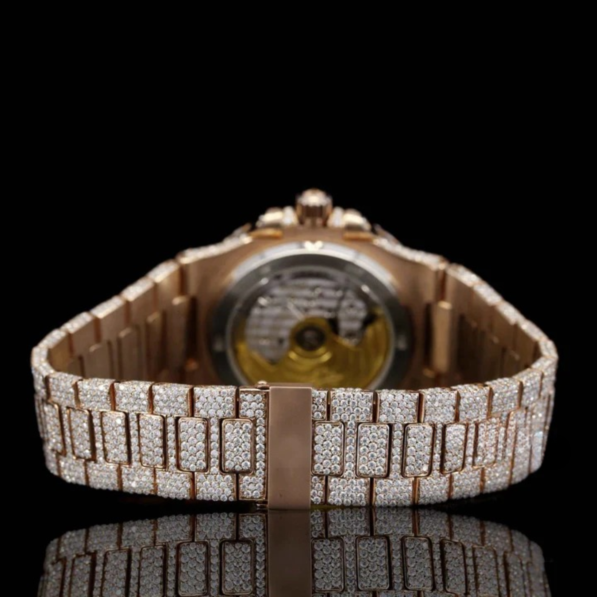 Sapphire Crystal Glass Automatic Moissanite Watch For Men