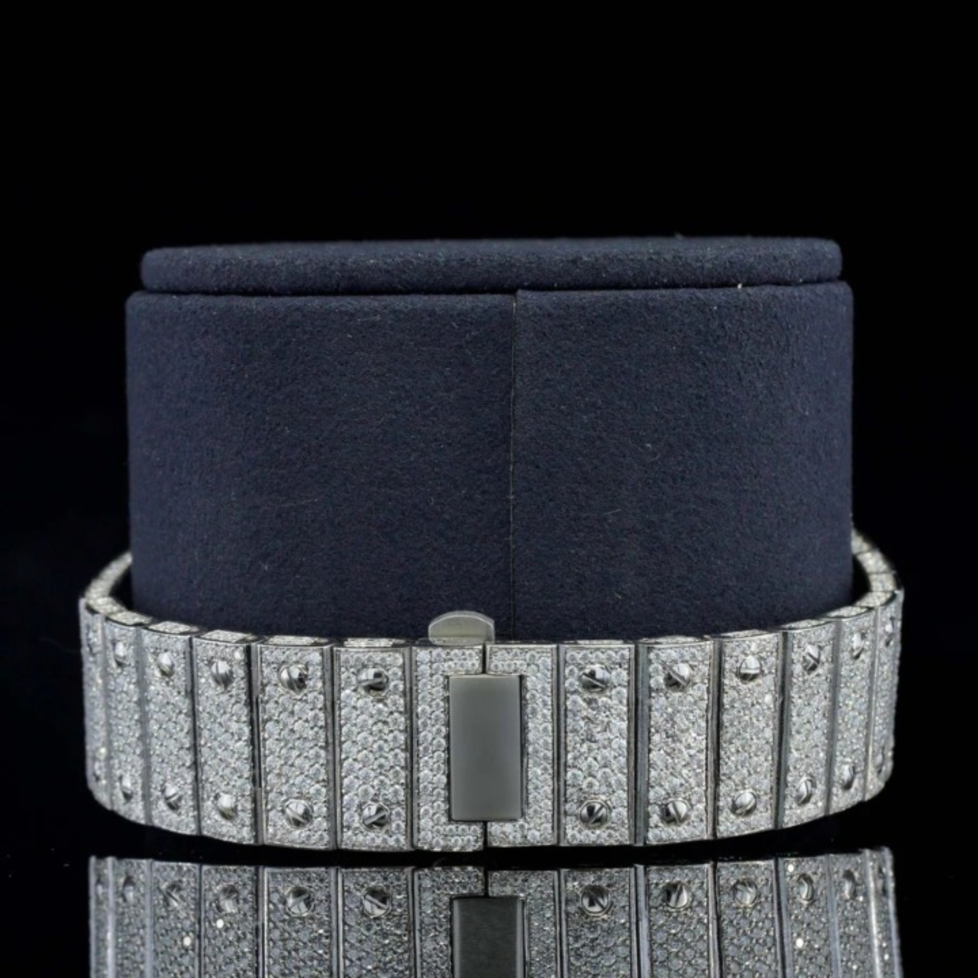 Iced Out And Automatic Business Style Moissanite Watch