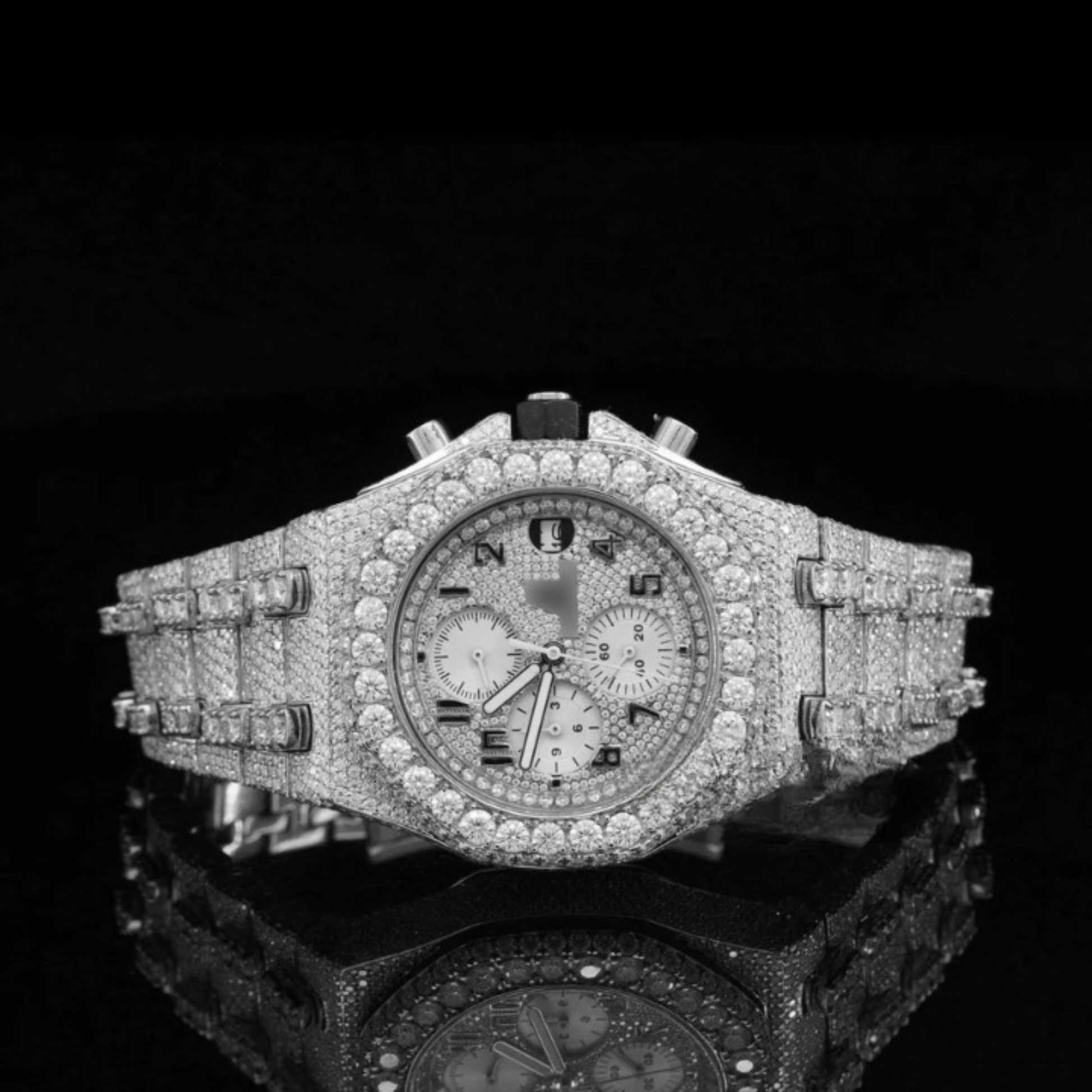 Fabulous Automatic Moissanite Diamond Iced Out Wrist Watch For Men