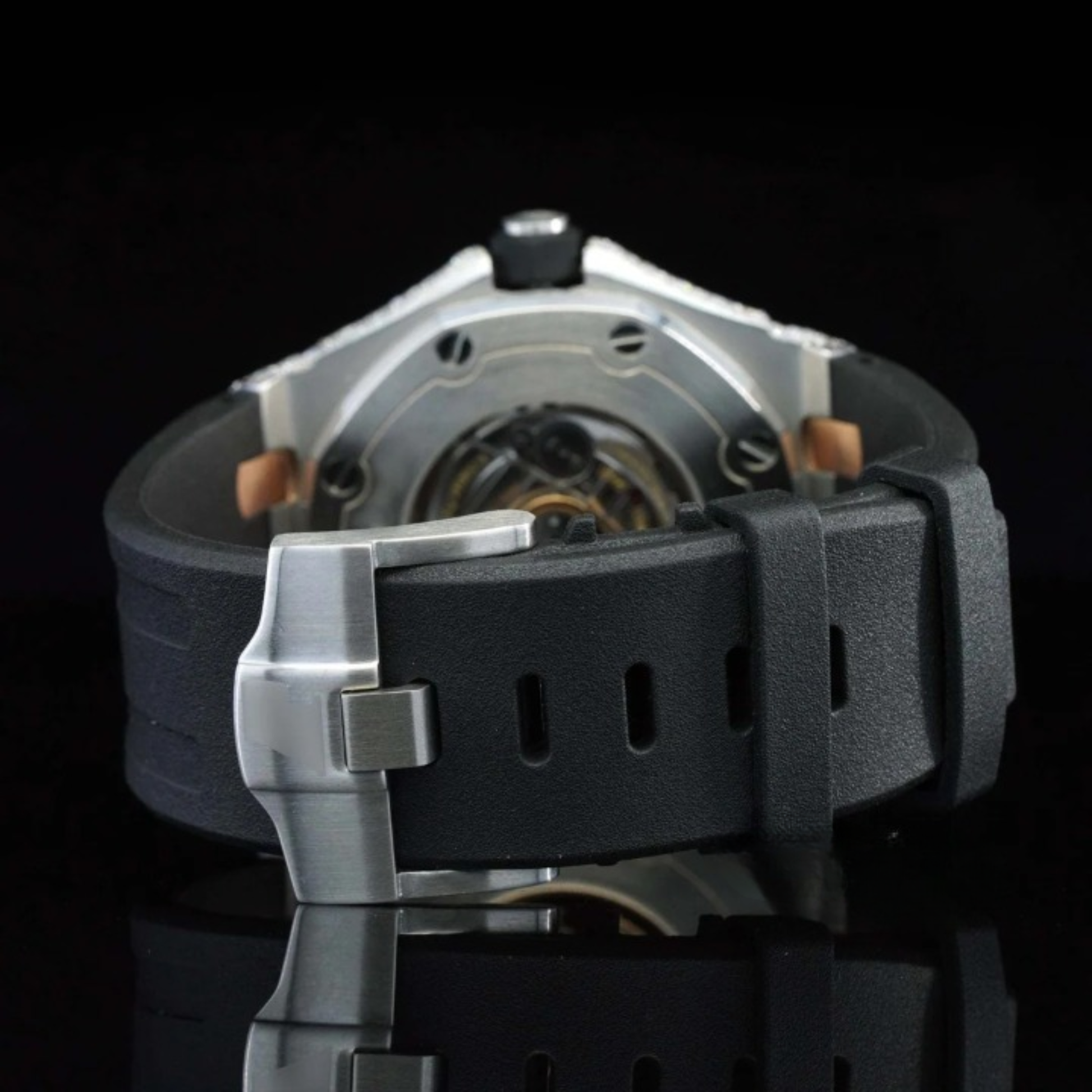 Fabulous Moissanite Watch Iced Out Automatic Wrist Watch For Men