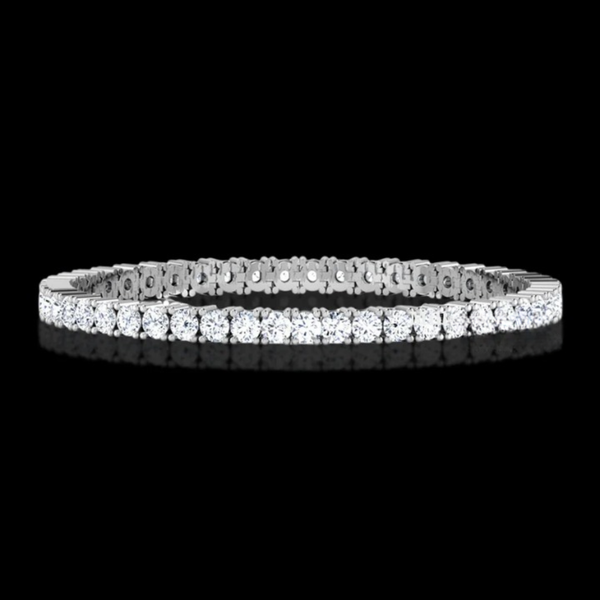 3.00MM Moissanite Round Diamond Unisex Tennis Bracelet