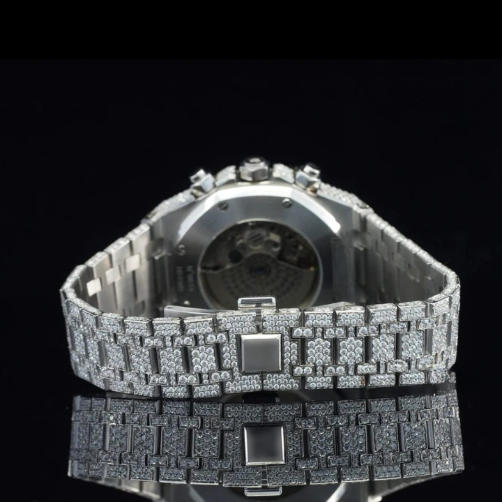 Fabulous Iced Out Automatic Moissanite Diamond Wrist Watch For Men