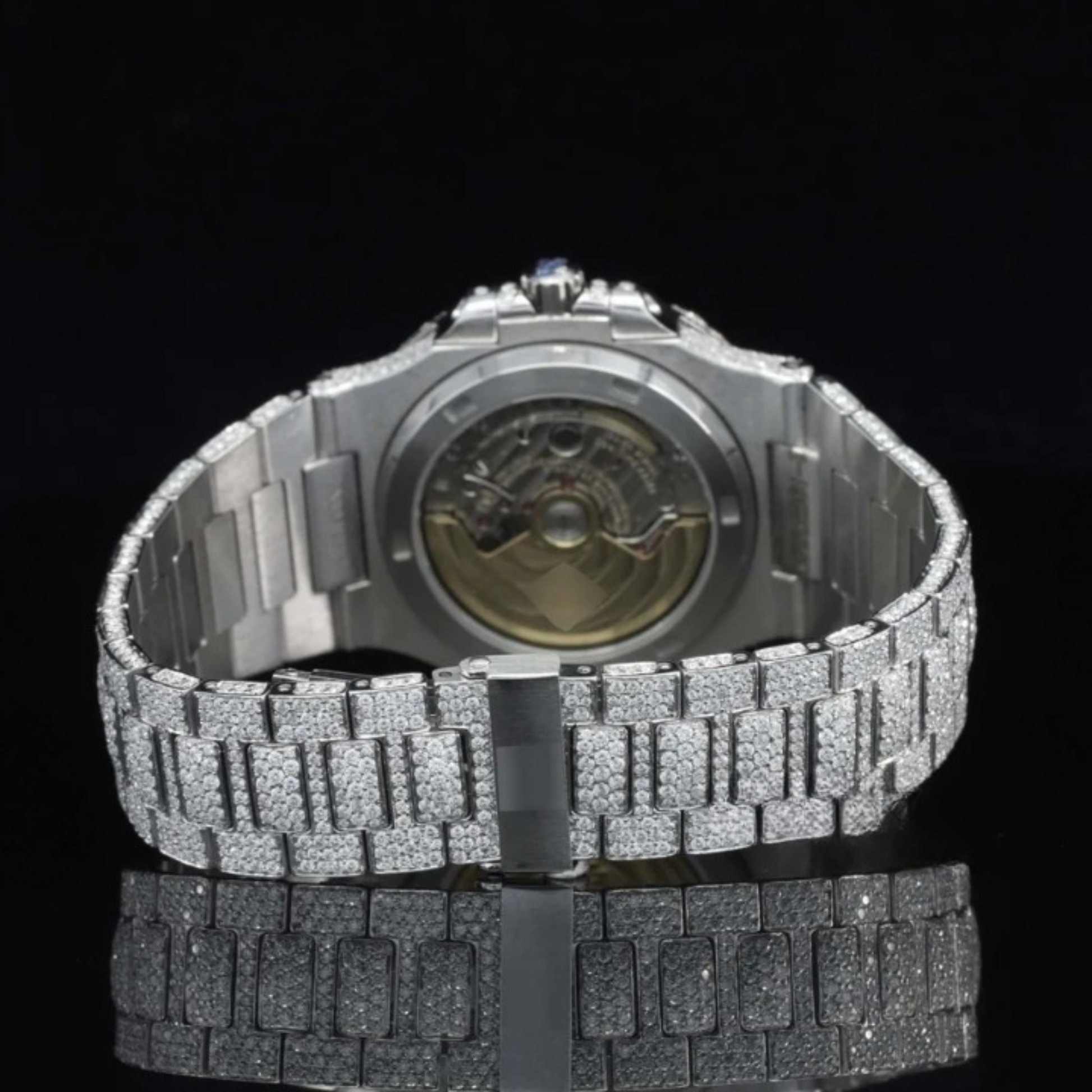 Stylish Full Body Moissanite Diamond Iced Out Automatic Watch