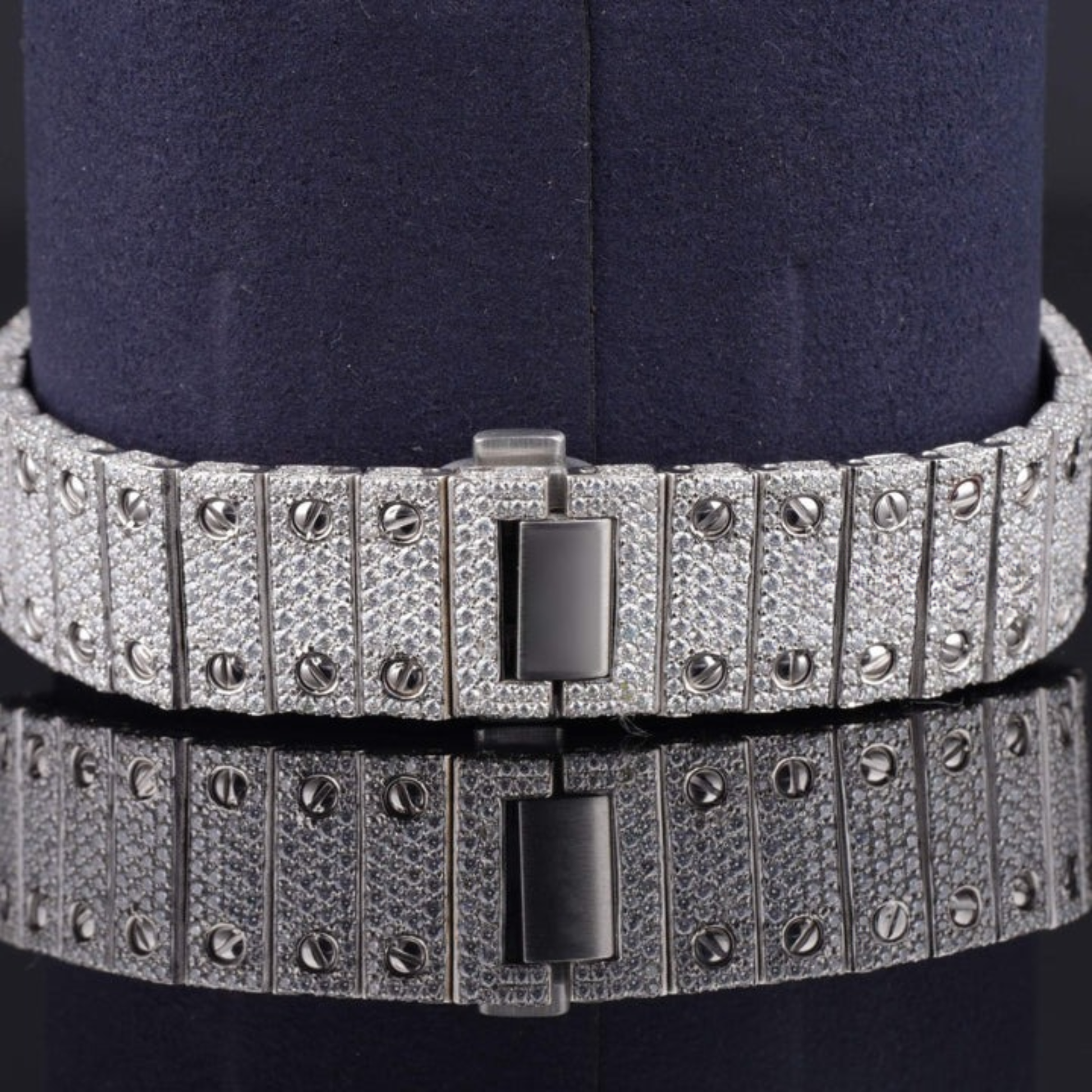 Moissanite Watch Iced Out Automatic Arabic Style Watch