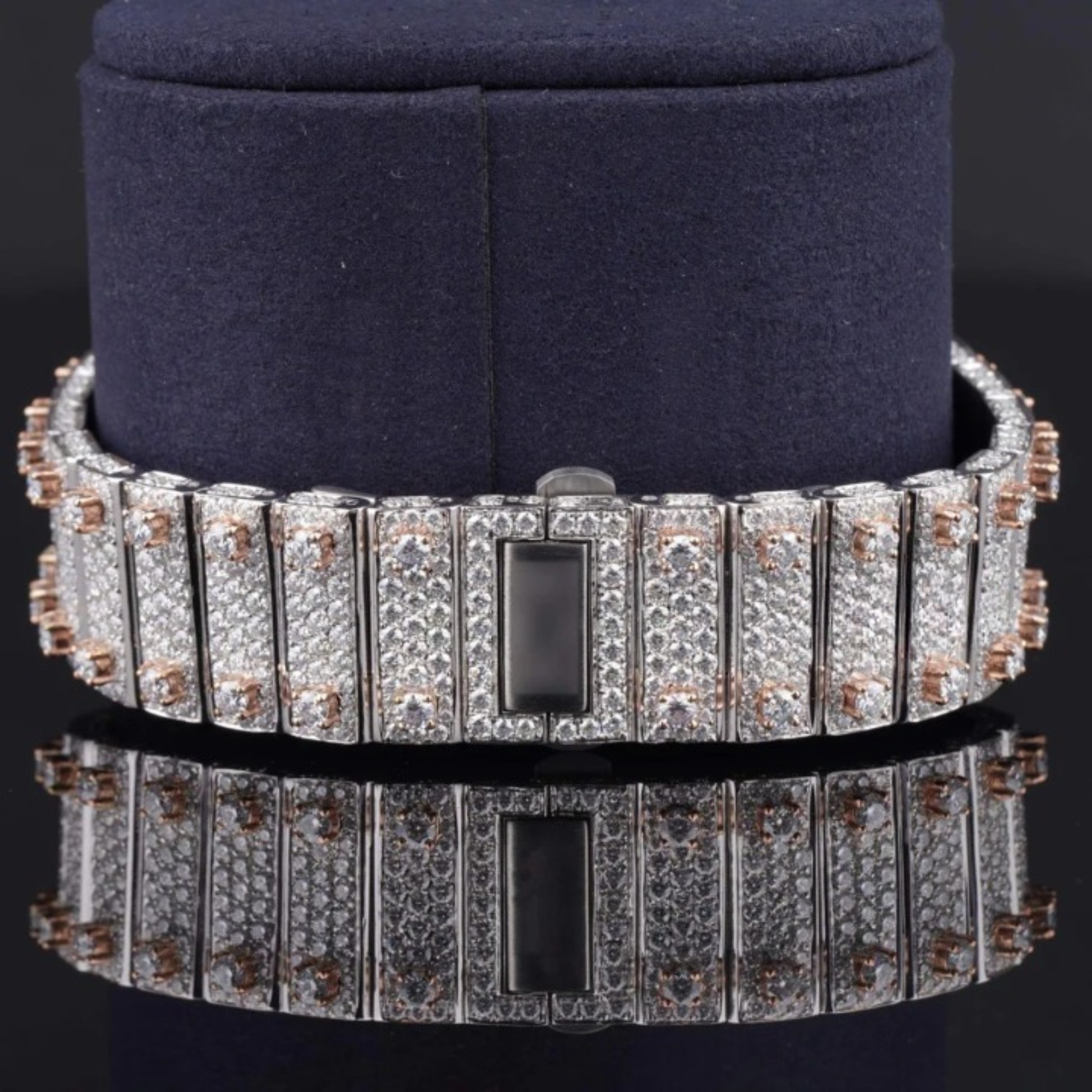 Unique Moissanite Watch Iced Out And Fully Automatic