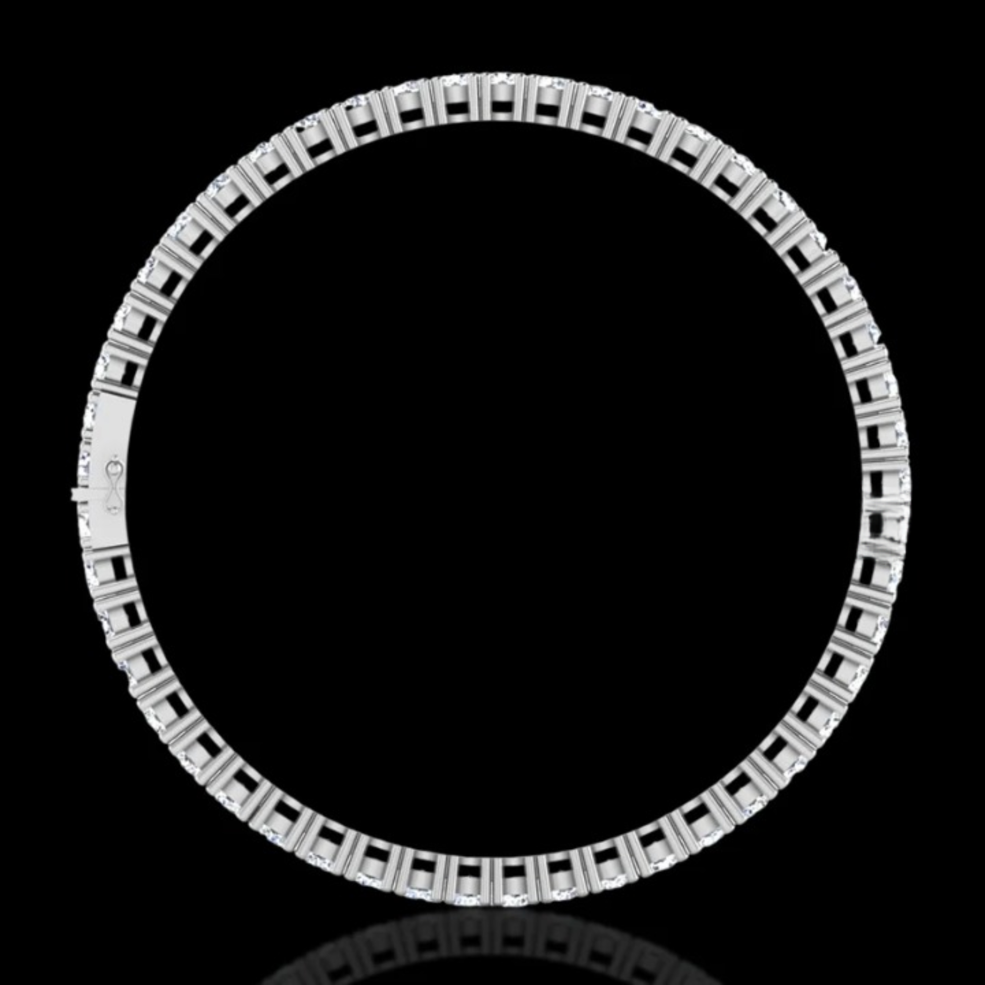 3.00MM Moissanite Round Diamond Unisex Tennis Bracelet