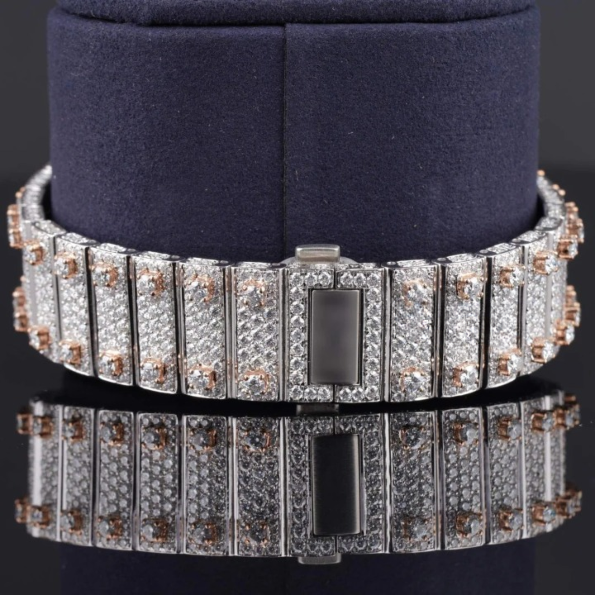 Luxurious Diamond Iced Out Automatic Moissanite Watch
