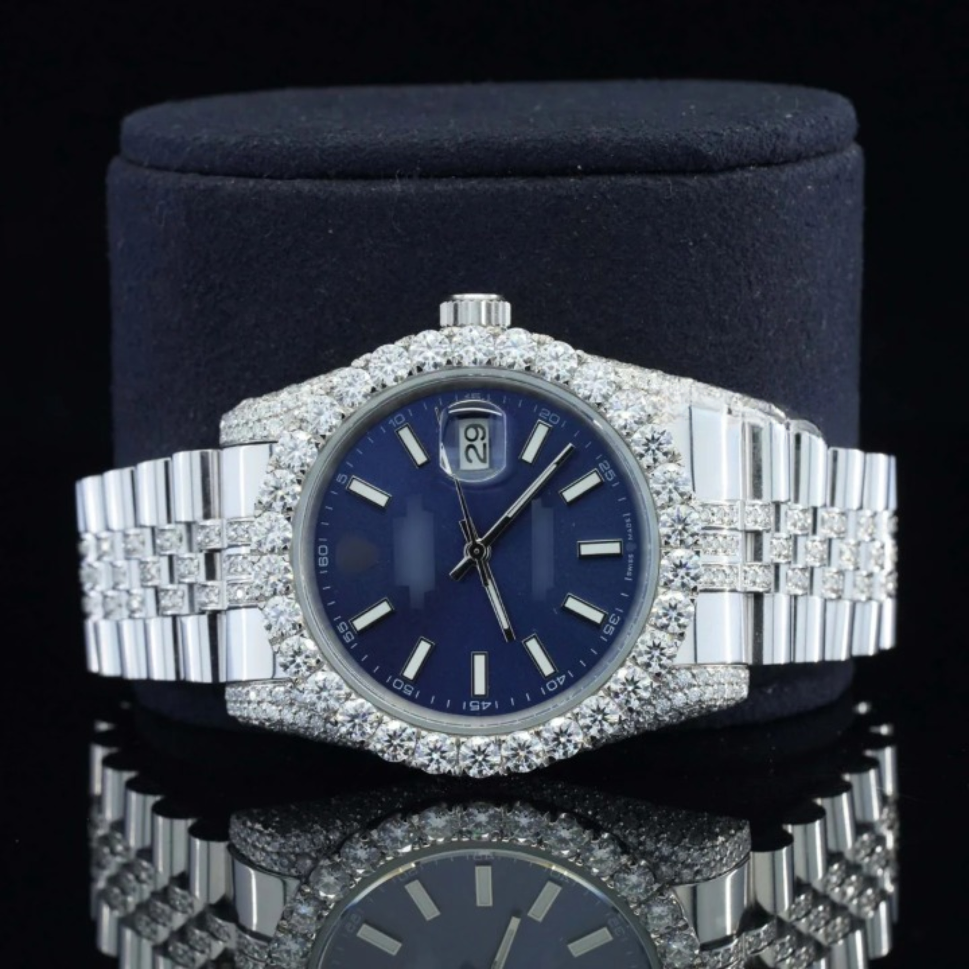 Deluxe Full Body Diamond Iced Out Moissanite Watch For Women
