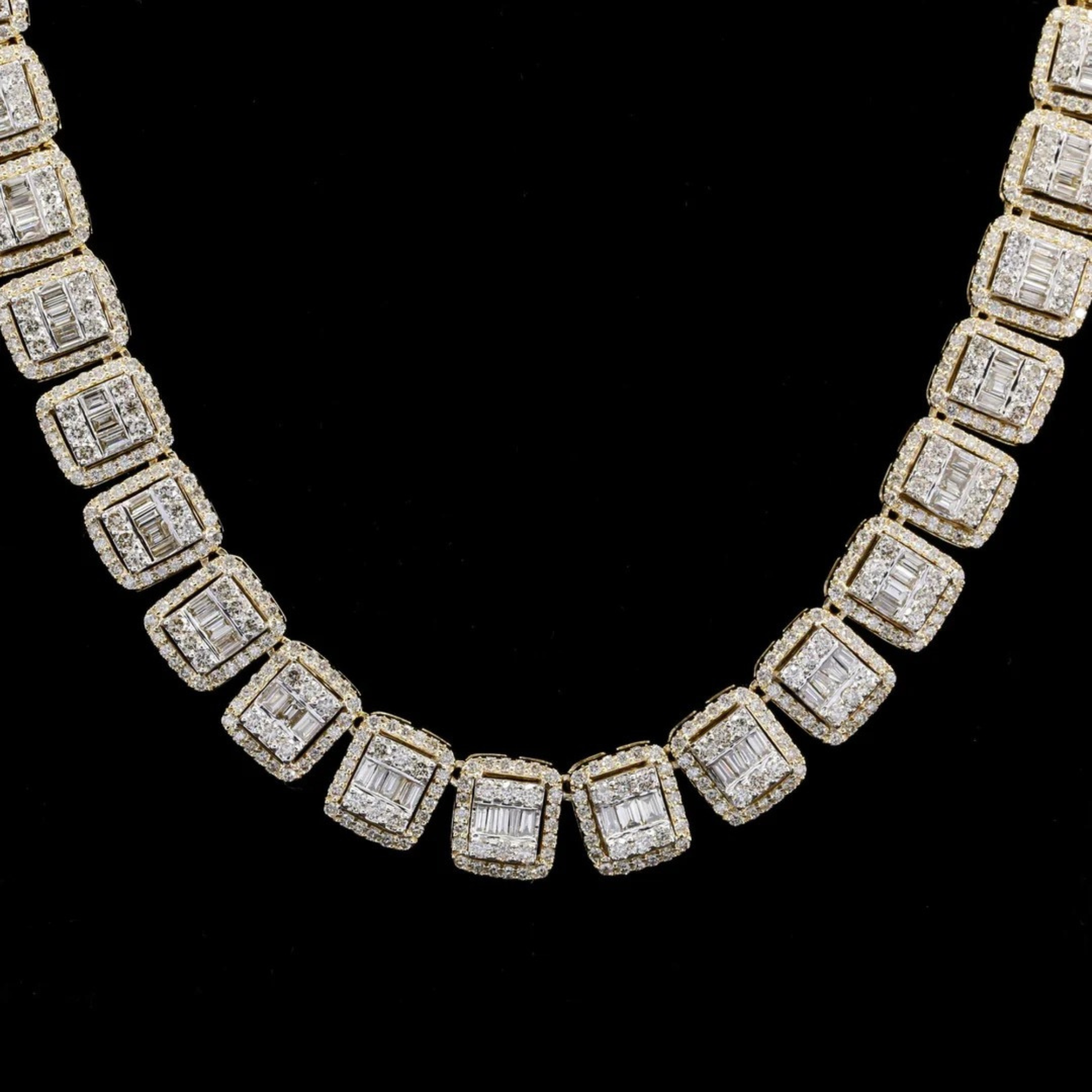 Elegant Look Hip Hop Style Moissanite Diamond Iced Out Cuban Chain For Men