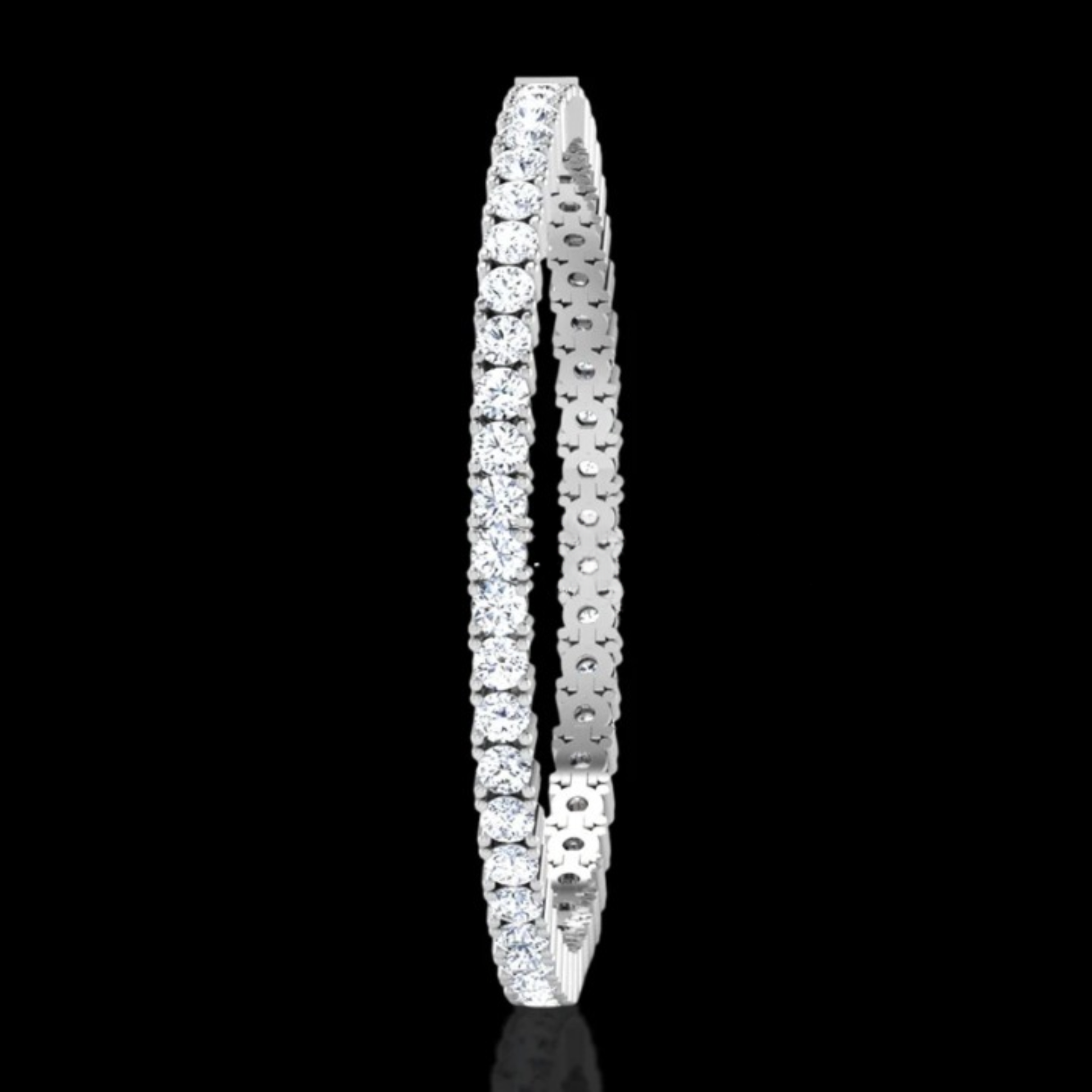 3.00MM Moissanite Round Diamond Unisex Tennis Bracelet